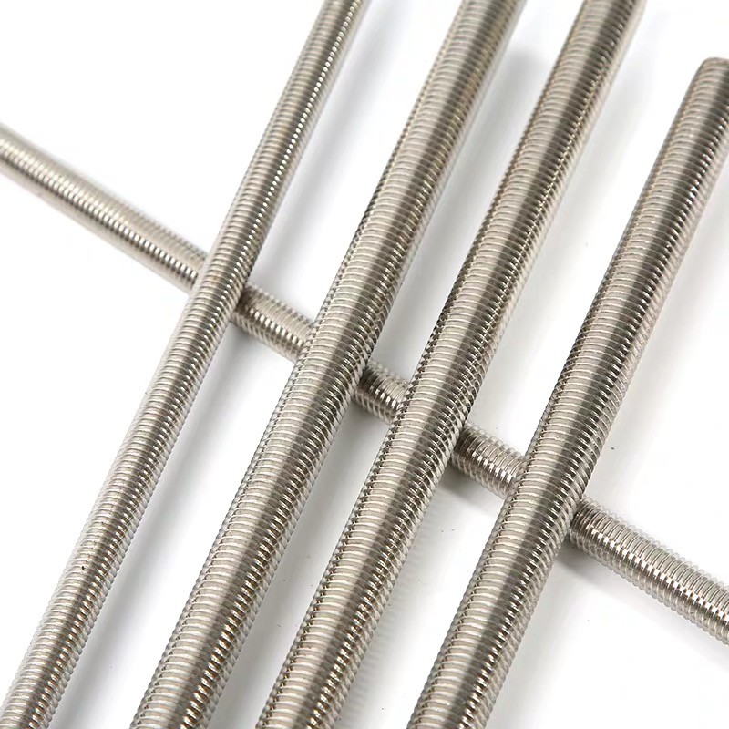304 316 Stainless Steel Double Head Bolt DIN975 Full Tooth Stud with Plain Finish