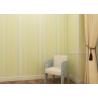 Buy cheap Waterproof Vinyl Wall Coverings Embossed Stripes Pattern Wallpaper For Bedroom 0.53*10M from wholesalers
