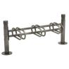 Buy cheap Green 6 Space Bike Floor Parking Rack Hardware Fabrication Customized from wholesalers