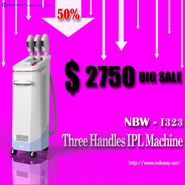 Buy cheap Beauty salon / spa use Amazing 50% discounts off! 3 handles IPL wrinkle removal equipment from wholesalers