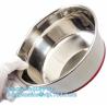 Buy cheap Premium Colorful Dog Water Food Bowl, Dog Food Bowls Pet Feeder Bowls with Mat, Bamboo fiber durable dog feeding covered from wholesalers