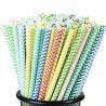 Buy cheap Decorative Party Paper Straws Customized Logo Juice Beverage Paper Drinking Straws from wholesalers