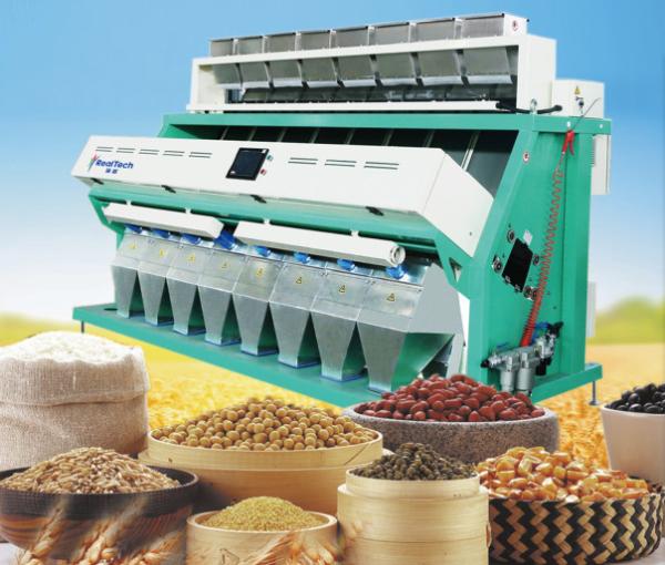 Quality 7chutes RGB rice color sorter, full color camera for rice , quinoa, sesame, chia etc. for sale