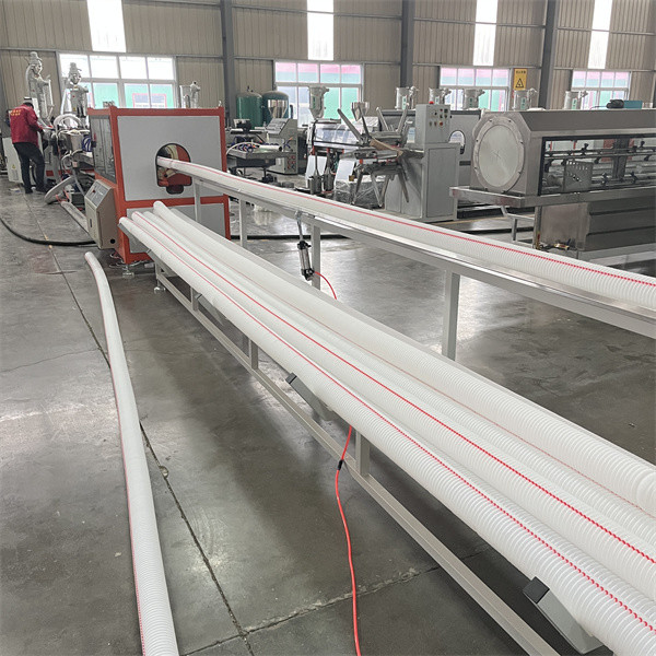 Double Wall Corrugated Pipe Production Line For HDPE Pipes 50-160mm Diameter