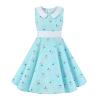 Buy cheap Girls Show Skirt Polka Dot Flower Doll Collar Retro Summer Children'S Clothing from wholesalers