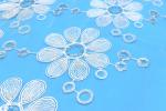 Buy cheap Sequins Mesh Embroidery Milk Silk Lace Trim Customized New Design from wholesalers