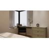 Buy cheap Mung Bean Grey Stainless Steel Bedroom Wardrobe Sleek And Elegant Easy Clean from wholesalers