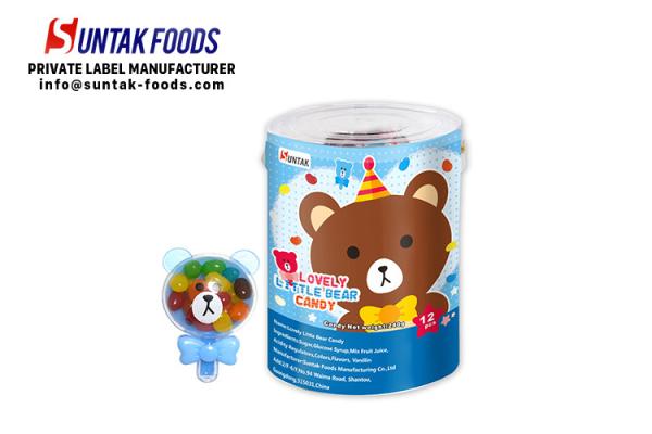 Buy cheap Lovely little bear tasty jelly bean candy in big plastic bottle from wholesalers