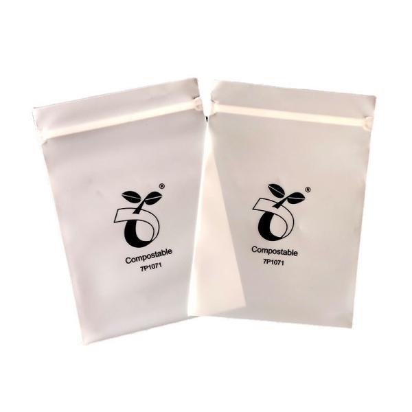 Biodegradable Eco Friendly Silk Plastic Necklace Jewelry Packaging Pouch With