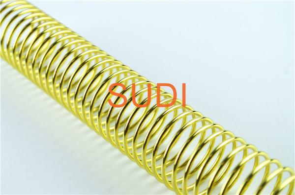 Buy cheap Plated Gold 32mm Dimension Pitch 8mm Twin Loop Binding Wire from wholesalers