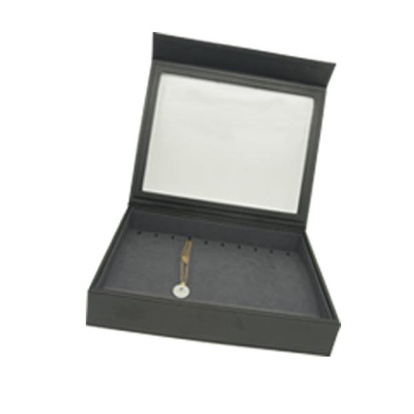 Buy cheap Black Pu Jewelry Display Tray , Rigid Surface Window Display Rack Free Logo from wholesalers