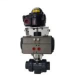 2 Way Full Port UPVC Electric Ball Valve Motor Operated Plastic True Union Ball