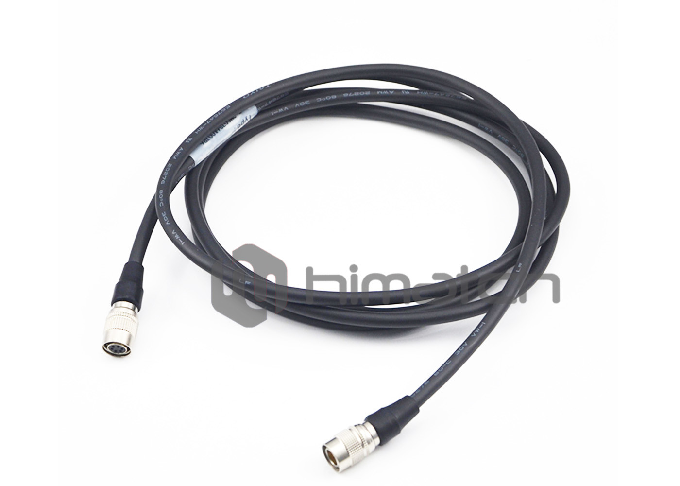 Black Analog Connection Cable / Analog Video Cable With Hirose 6 Pin Female