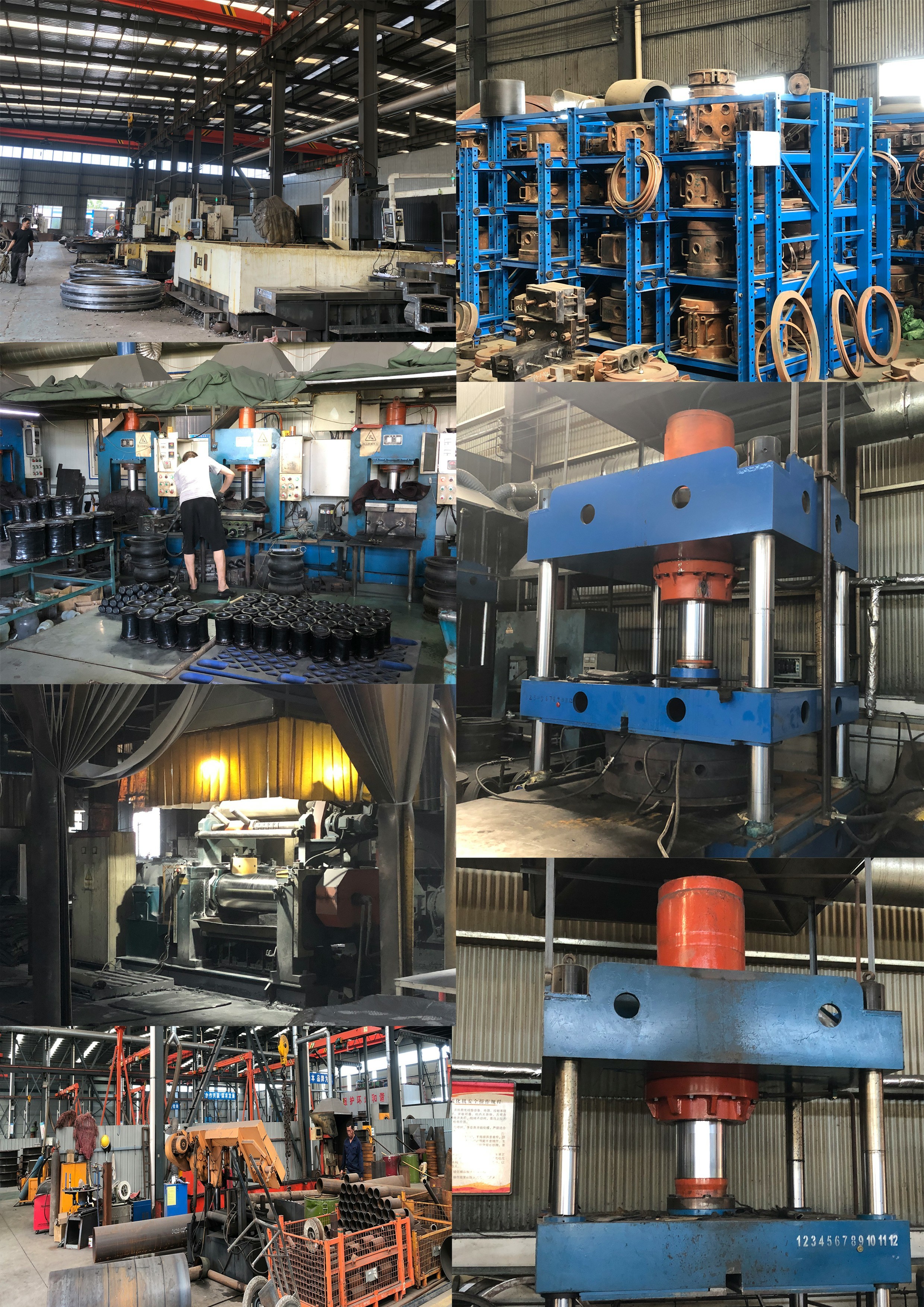 Epoxy Coated Elastomeric Double Sphere Pipe Rubber Expansion Joint Carbon Steel Flange Connection