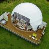Buy cheap New Design outdoor luxury camping PVC living room glamping dome resort tent hotel from wholesalers