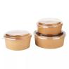 Buy cheap PE Lined Disposable 850ml Kraft Paper Salad Bowl Compostable To Go Food Container Salad Packaging Hot Food Containers from wholesalers