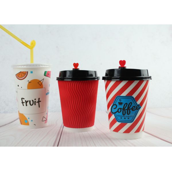 Buy cheap Custom Printed Coffee Cups / Insulated Hot Beverage Cups / Juice Cups from wholesalers