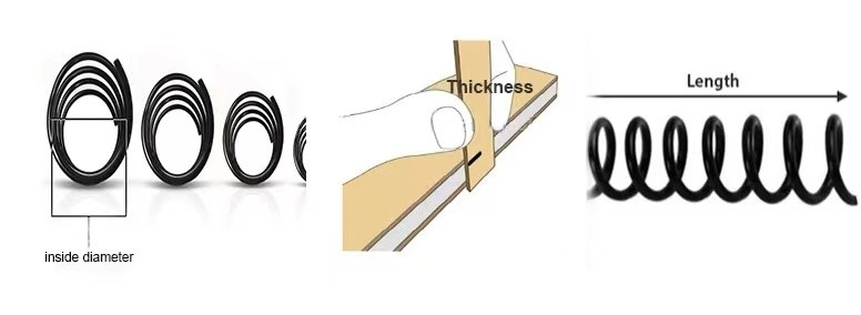 Brochures And Documents Gold Bronze Wire O Binding 44MM 2:1 Pitch