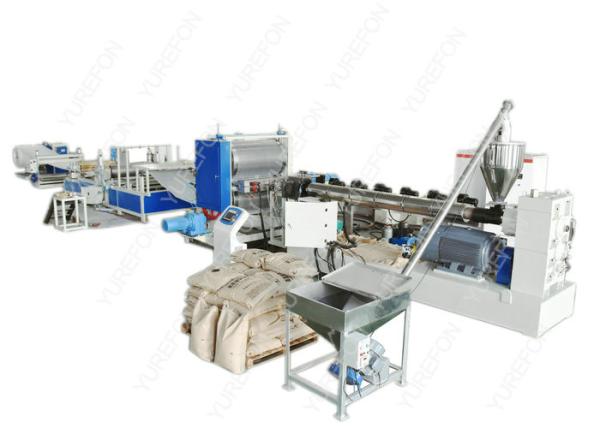 Full Automatic Plastic Sheet Extrusion Line , Colorful Dimpled Drainage Membrane