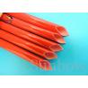 Buy cheap Red Color heat resistant silicone rubber fiberglass sleeving high temperature from wholesalers