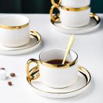 Classic Design Style Customized Ceramic Cup And Saucer For Occasion Business