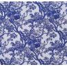 Buy cheap Blue And White Custom Printed Tablecloths Hemstitch Design For Office Writing Desks from wholesalers