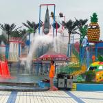 Medium Sized Water Park Playgrounds Anti UV Easy To Install Durable