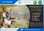 Outdoor Battery Powered Misting Fan With Water Spray For Greenhouse Humidificati