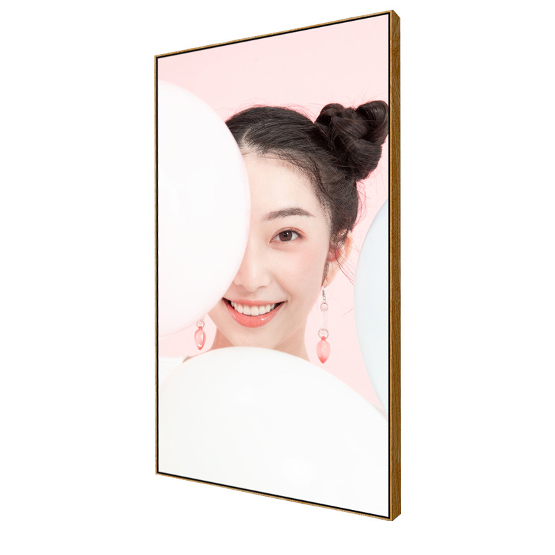 Advertising Player 50 Inch Frameless Art Window Digital Signage Lcd Display With Core I5