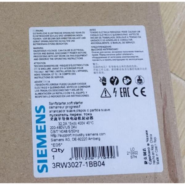 Buy cheap SIEMENS 3RW3027-1BB04 SIRIUS SOFT STARTER S0 32 A, 15 KW/400 V, 40 °C 200-480 V AC, 24 V AC/DC SCREW TERMINALS from wholesalers