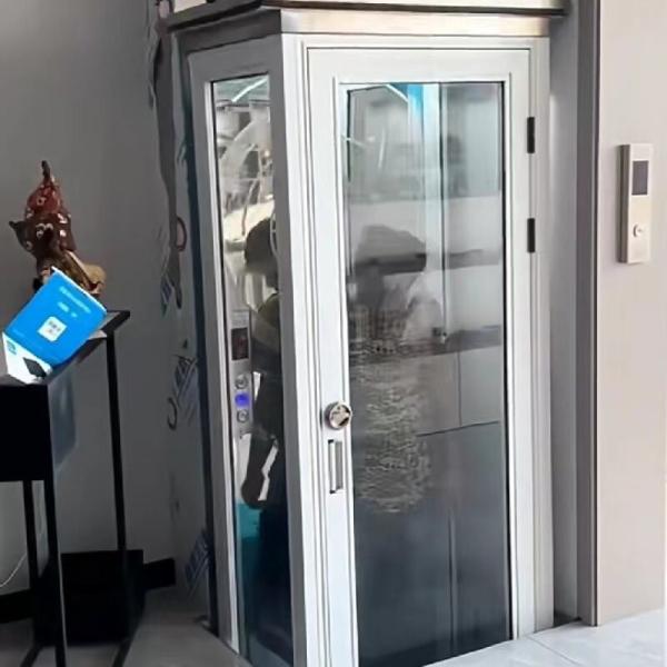 Buy cheap Space Saving Compact Hydraulic Home Lift Naked Cabin Hydraulic Elevator For Light Duty from wholesalers