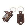 Buy cheap Sublimation Leather Metal Key Chain Cover with Laser Engraving Logo from wholesalers