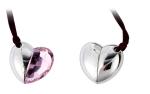 OEM Logo Heart Shape Crystal USB Stick Gift PVC / Metal / Silica Gel With Gift