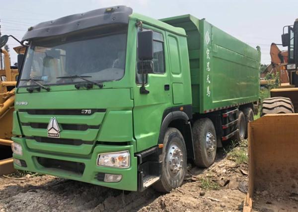 HOWO 375 Howo 8x4 Dump Truck Used , 2nd Hand Tipper Trucks 280 - 380hp