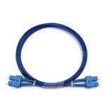 Duplex Single Mode 9/125 Fiber Optic Cable OS2 LSZH Blue Armored Patch Cable