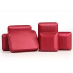 Red PU Leather Jewelry Box for Rings and Sets Customized Hanhong Design Iron