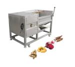 Industrial 500kg/h Potato Ginger Roller Washer Brush Peeling Machine Easy to