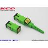 Buy cheap SC/APC Auto-shutter Non Flange Fiber Optic Adapter Singlemode Plastic Material from wholesalers