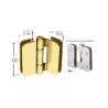Buy cheap Aluminum Profile Glass Door Frame Wardrobe Closet Glass Hardware from wholesalers