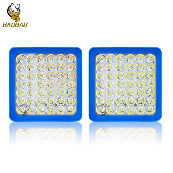 Buy cheap 42 Beads Metal Case White Yellow Flash 24V LED Headlight Bike Accoessories from wholesalers