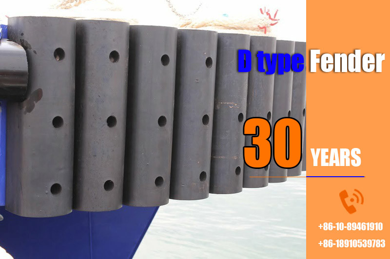 Solid D Rubber Fenders Reliable Shoreline Defense Easy Installation Design
