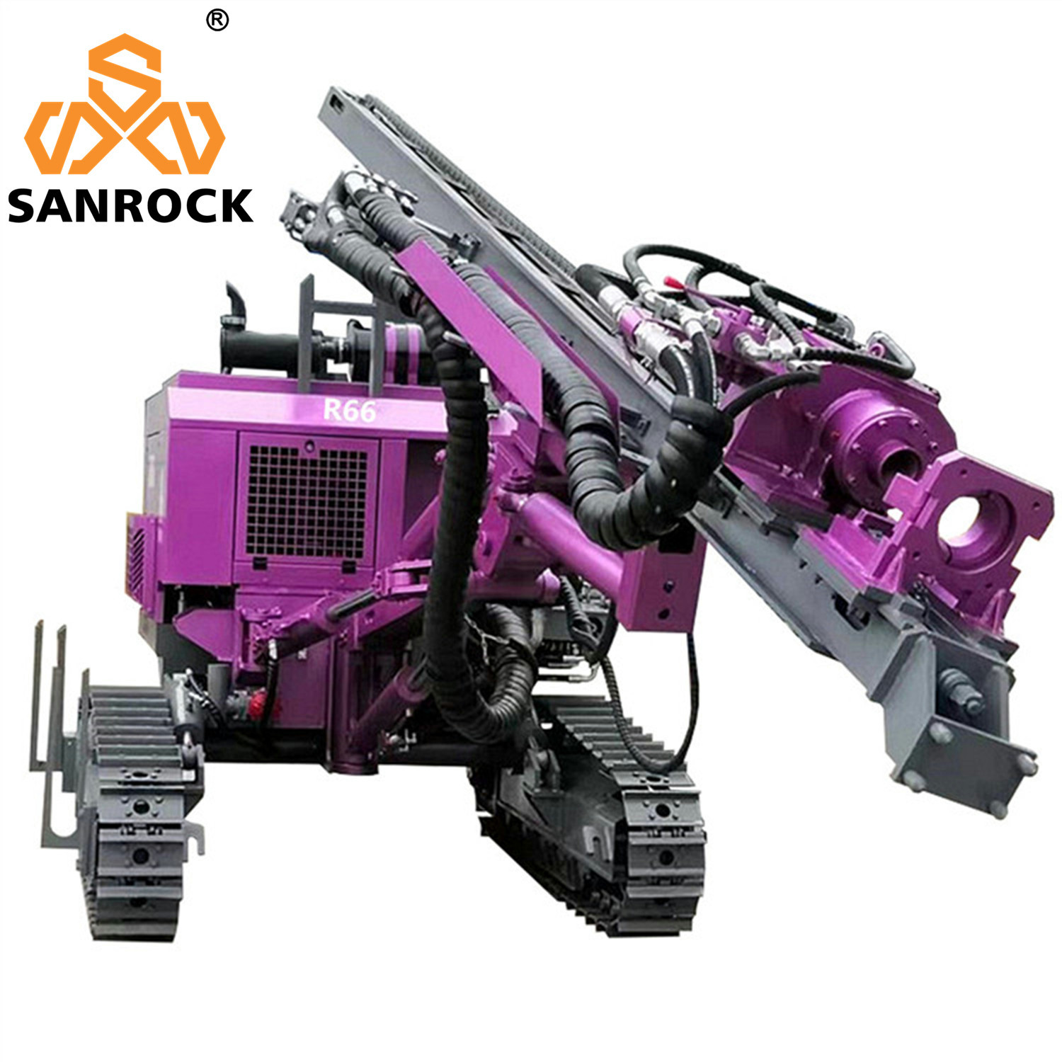 Crawler Hydraulic DTH Drilling Machine Rotary Blast Hole Separated Mining Drilling Rig