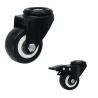 Buy cheap 2" Silent Wheel Black PVC Light Duty Casters Swivel Lock Bolt Hole Castors For Small Trolleys from wholesalers