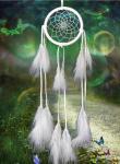 Beautiful Dream Catcher hand-woven Dreamcatcher with white feathers for home