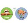 Buy cheap Reversible Cartoon Animal Kitchen Dishwasher Clean Sign Magnet from wholesalers