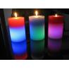 Buy cheap Light Activated Pillar Flameless LED Candles Rainbow Color Changing Eco Friendly from wholesalers
