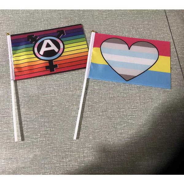 Buy cheap Digital Printing Hand Pride Flag 14cmx21cm For Decoration from wholesalers
