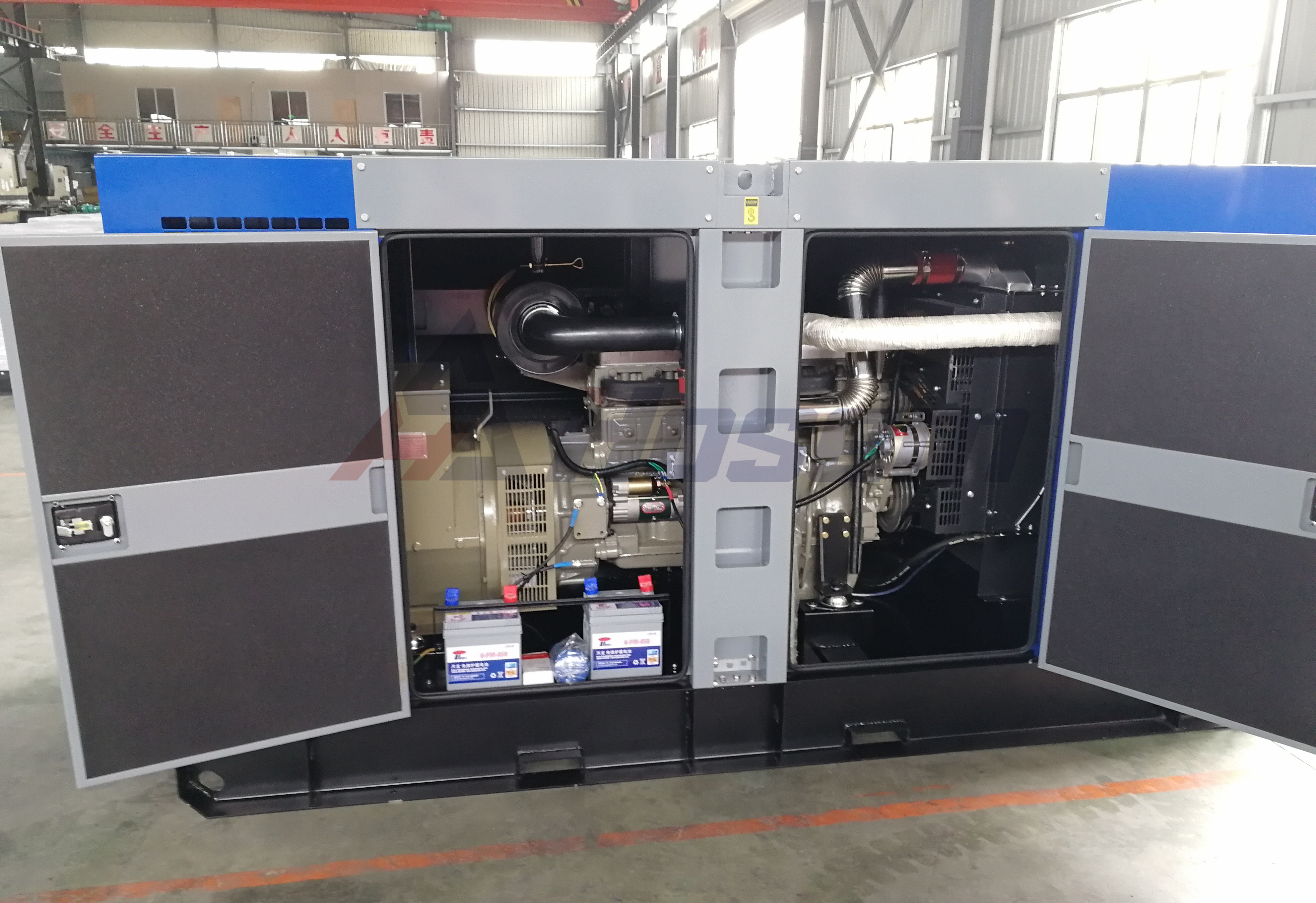 100kVA Ricardo Generator Set with Soundproof Canopy For Outdoor Use
