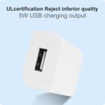 10W 5V 2A Mini USB Wall Charger Cell Phone With Over Current Protection
