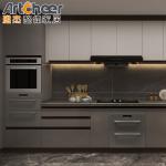 Maple Plywood Kitchen Cabinet Set with Wall Cabinet Affordable and Durable
